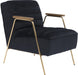 Woodford Black Velvet Accent Chair image