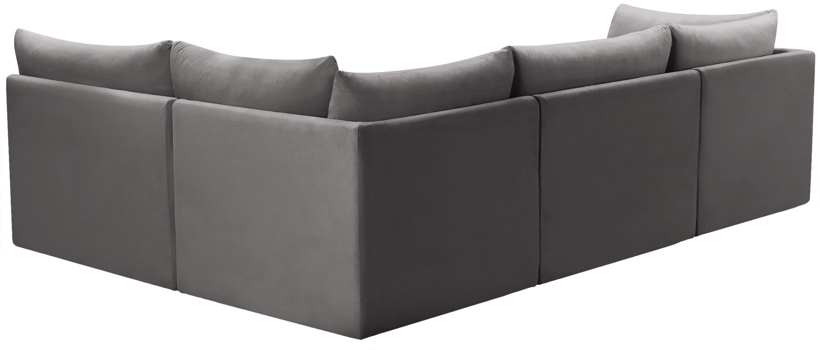 Jacob Grey Velvet Modular Sectional