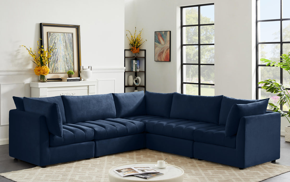 Jacob Navy Velvet Modular Sectional