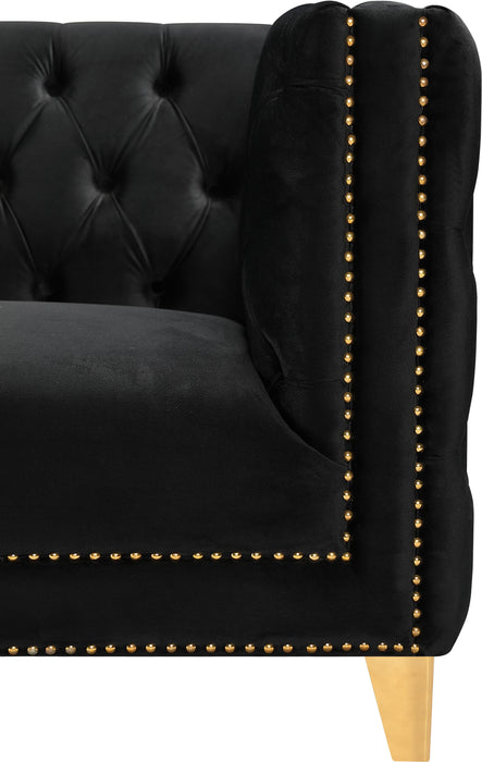 Michelle Black Velvet Chair