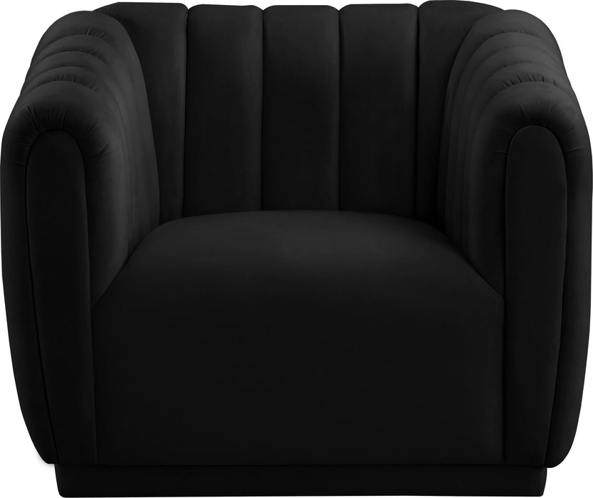 Dixie Black Velvet Chair