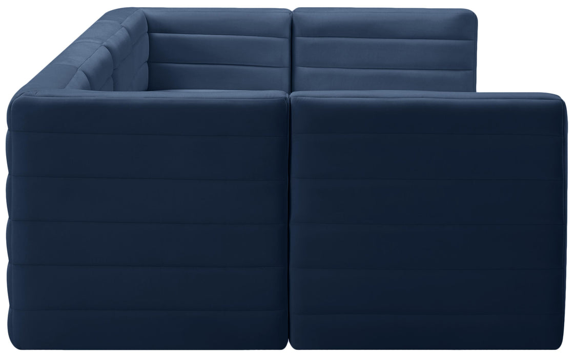 Quincy Navy Velvet Modular Sectional