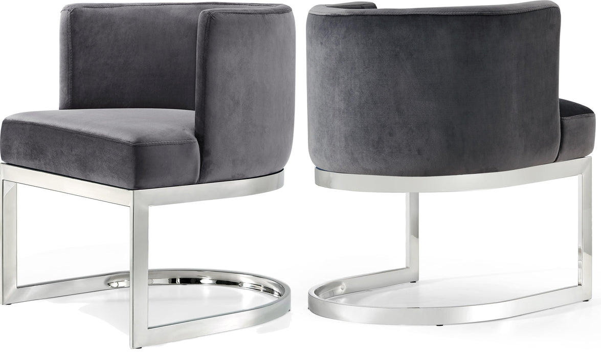 Gianna Grey Velvet Dining Chair