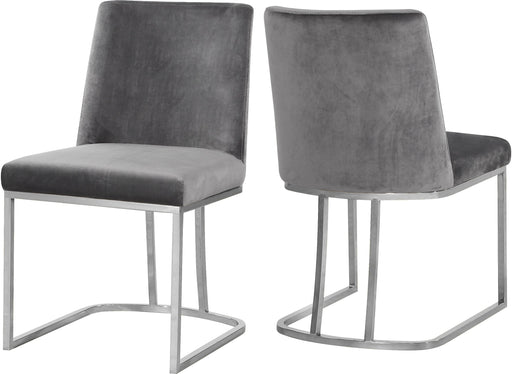 Heidi Grey Velvet Dining Chair image