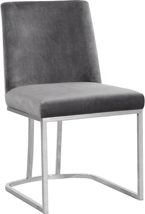 Heidi Grey Velvet Dining Chair