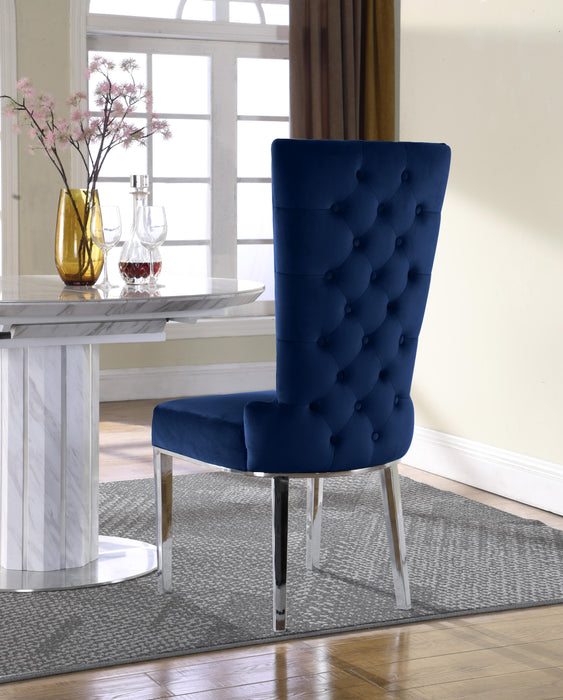 Serafina Navy Velvet Dining Chair