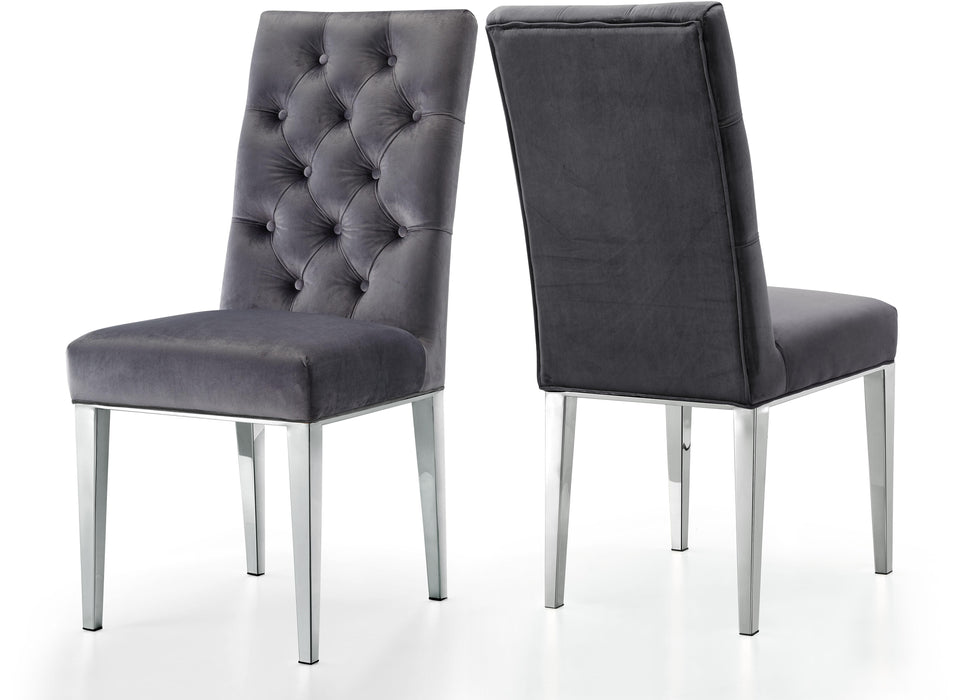 Juno Grey Velvet Dining Chair image