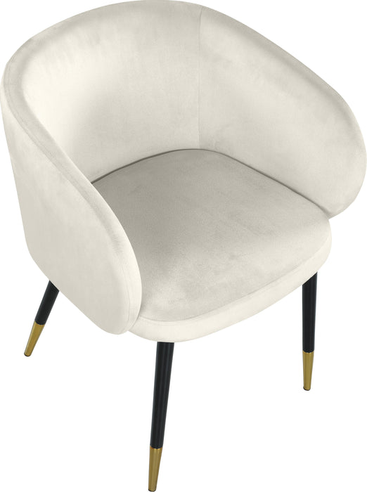 Louise Cream Velvet Dining Chair