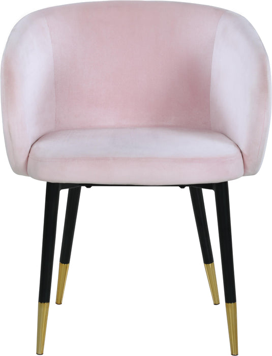 Louise Pink Velvet Dining Chair