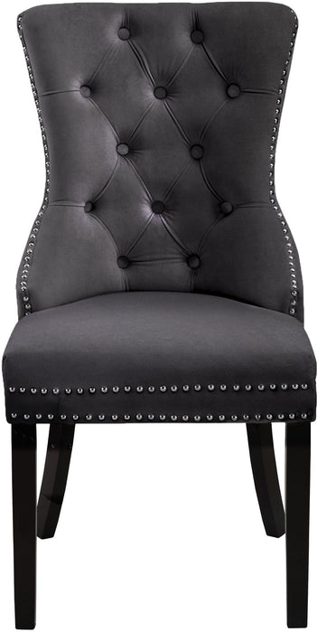 Nikki Grey Velvet Dining Chair