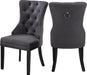 Nikki Grey Velvet Dining Chair image