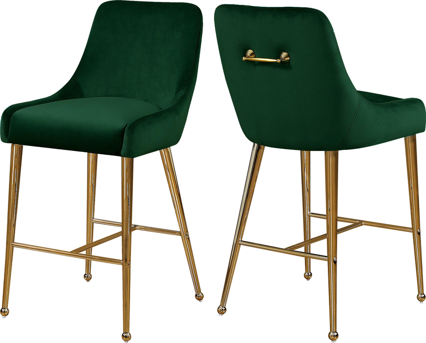 Owen Green Velvet Stool image