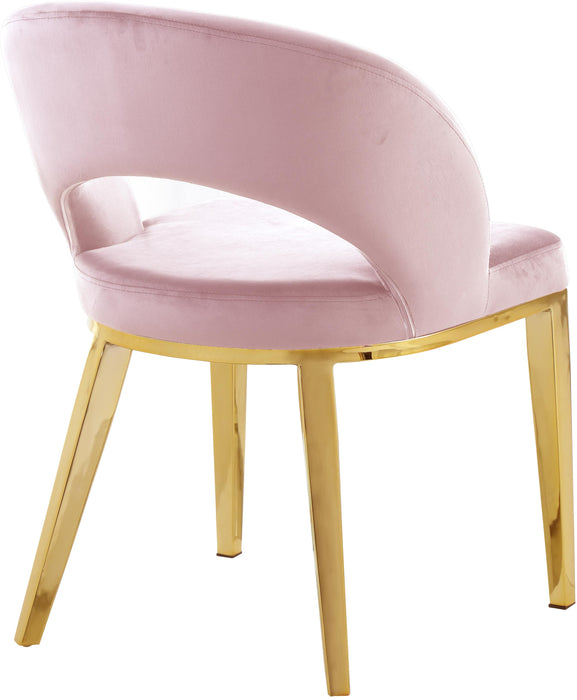 Roberto Pink Velvet Dining Chair