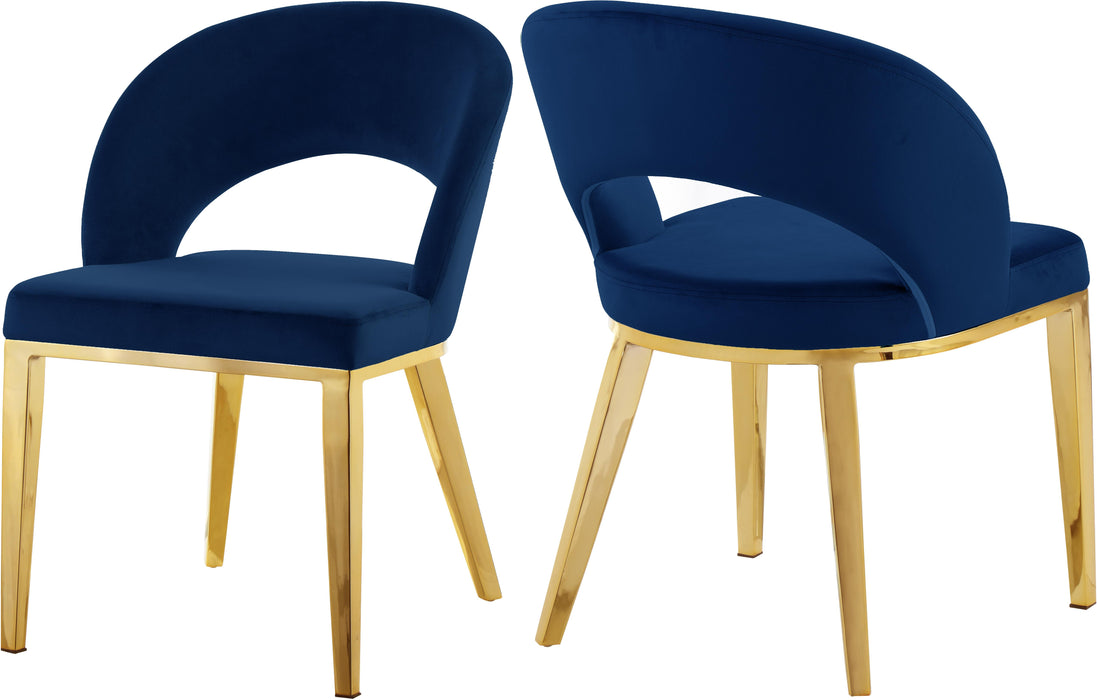 Roberto Navy Velvet Dining Chair