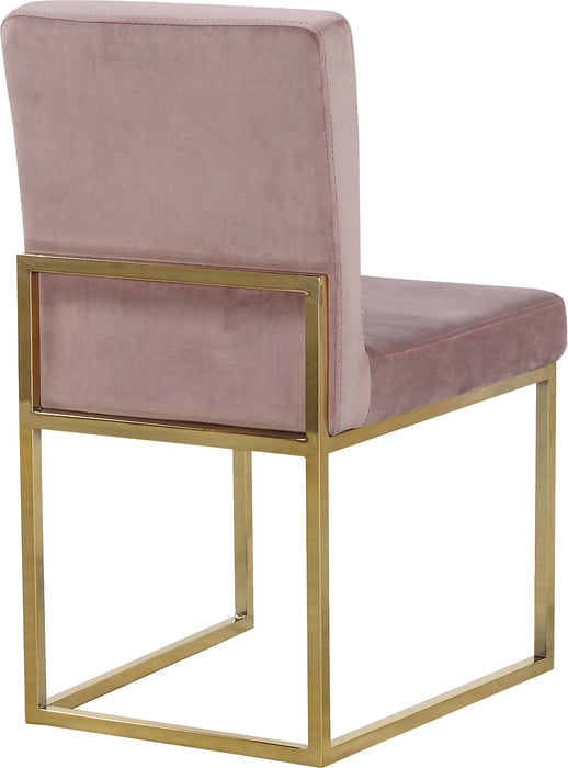 Giselle Pink Velvet Dining Chair