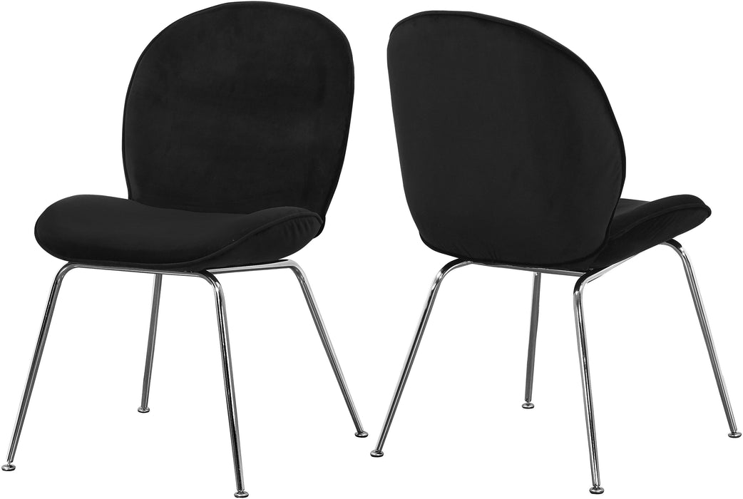 Paris Black Velvet Dining Chair