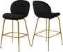 Paris Black Velvet Stool image