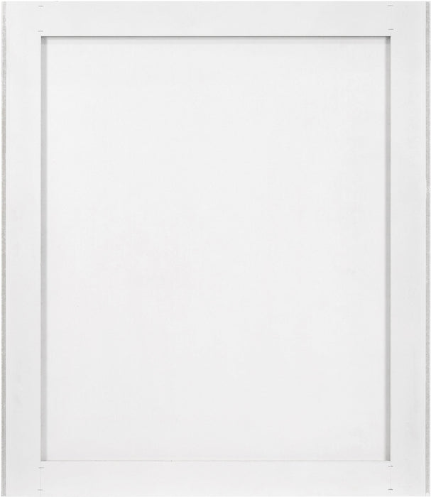 Modernist White Gloss Mirror