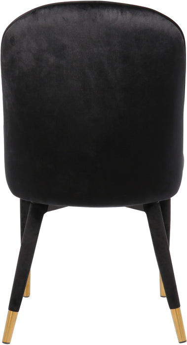 Belle Black Velvet Dining Chair