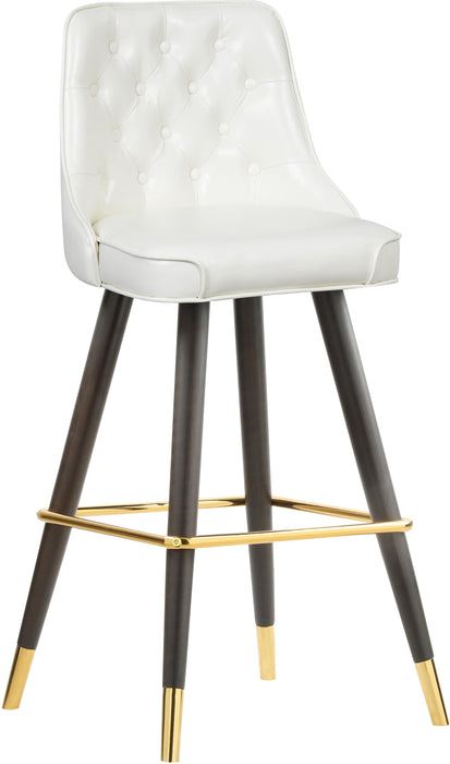 Portnoy White Faux Leather Counter/Bar Stool