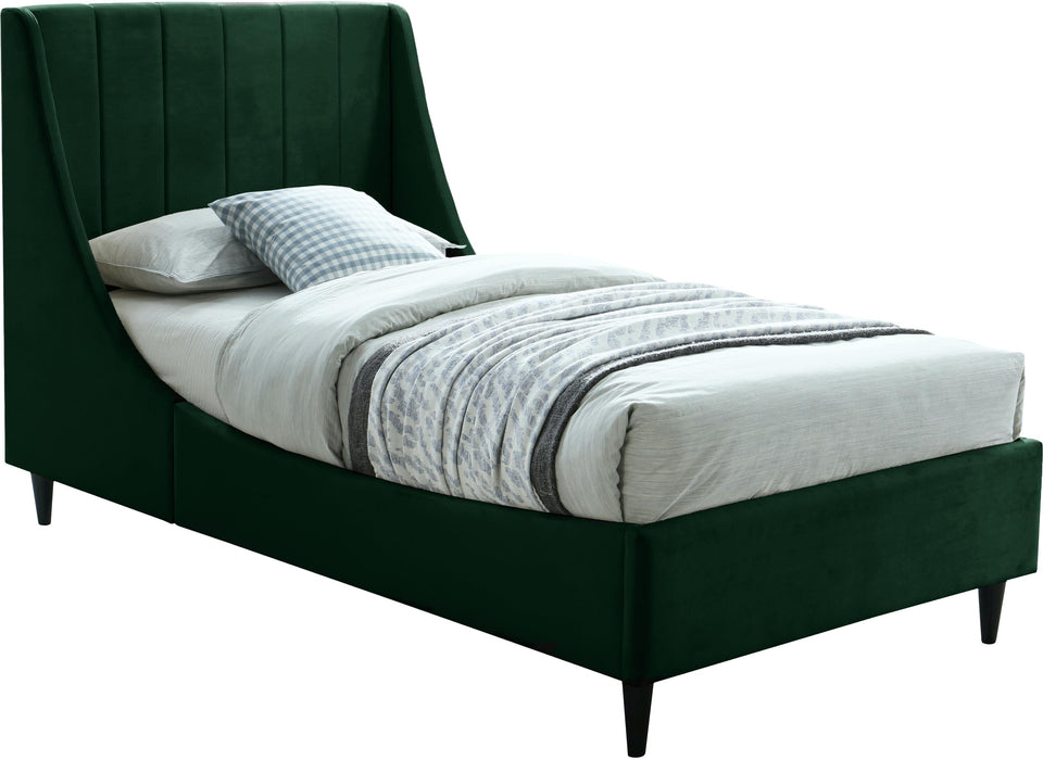 Eva Green Velvet Twin Bed image