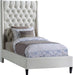 Fritz Cream Velvet Twin Bed image