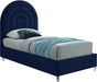 Rainbow Navy Velvet Twin Bed image